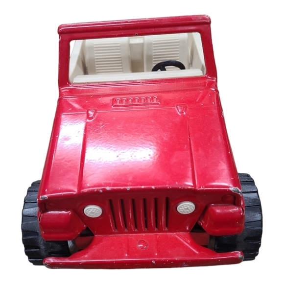 Vintage TONKA RED METAL JEEPSTER 1970's - Picture 10 of 11
